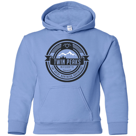 Sweatshirts Carolina Blue / YS Twin Peaks Resorts Youth Hoodie