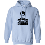 Sweatshirts Light Blue / Small Tyler Fucking Durden Pullover Hoodie