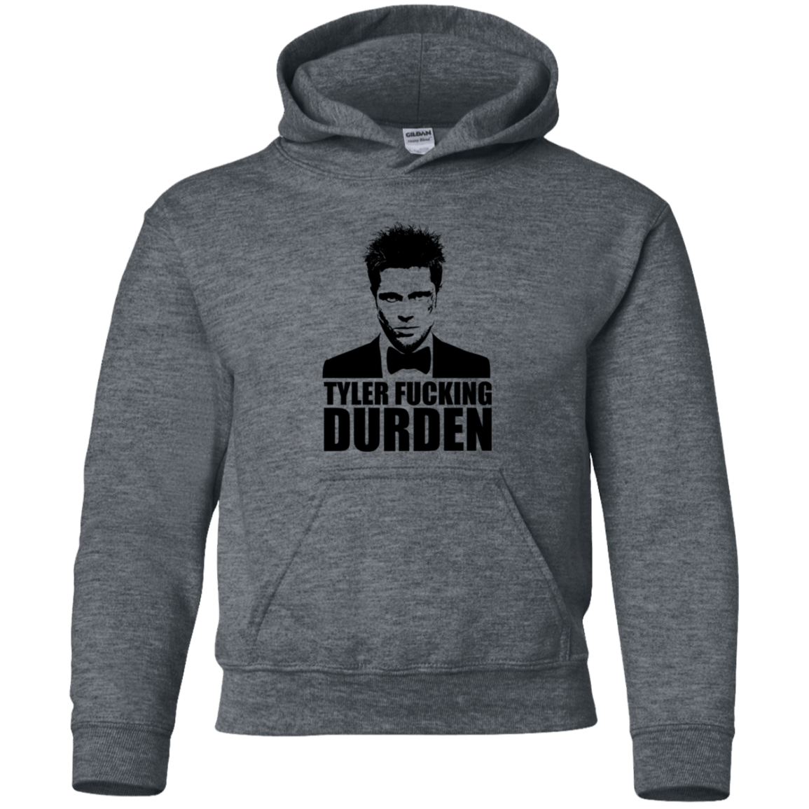 Sweatshirts Dark Heather / YS Tyler Fucking Durden Youth Hoodie