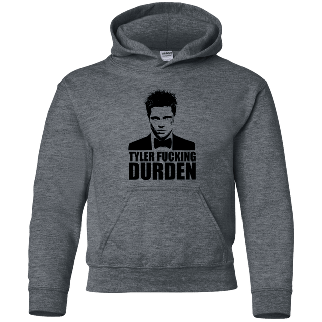 Sweatshirts Dark Heather / YS Tyler Fucking Durden Youth Hoodie