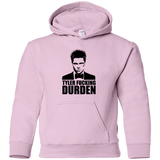 Sweatshirts Light Pink / YS Tyler Fucking Durden Youth Hoodie