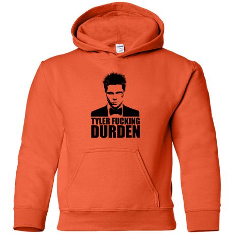 Sweatshirts Orange / YS Tyler Fucking Durden Youth Hoodie
