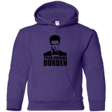 Sweatshirts Purple / YS Tyler Fucking Durden Youth Hoodie