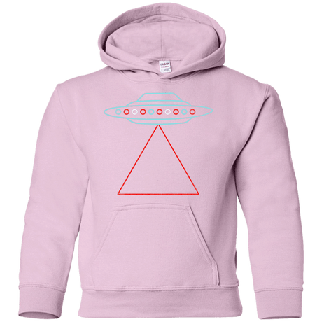 Sweatshirts Light Pink / YS UFO Tri Youth Hoodie