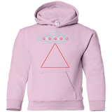 Sweatshirts Light Pink / YS UFO Tri Youth Hoodie