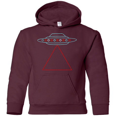 Sweatshirts Maroon / YS UFO Tri Youth Hoodie