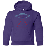 Sweatshirts Purple / YS UFO Tri Youth Hoodie