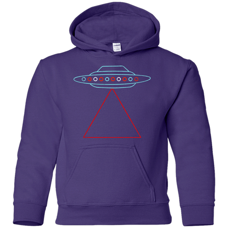 Sweatshirts Purple / YS UFO Tri Youth Hoodie