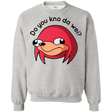 Sweatshirts Ash / Small Ugandan Knuckles Crewneck Sweatshirt