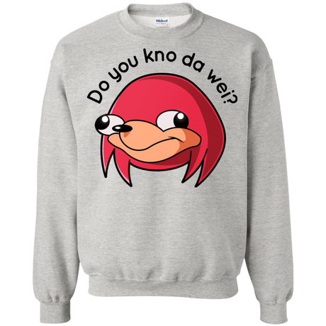 Sweatshirts Ash / Small Ugandan Knuckles Crewneck Sweatshirt