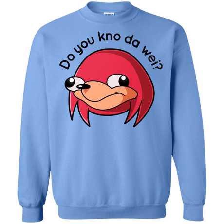 Sweatshirts Carolina Blue / Small Ugandan Knuckles Crewneck Sweatshirt