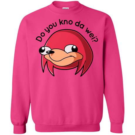 Sweatshirts Heliconia / Small Ugandan Knuckles Crewneck Sweatshirt