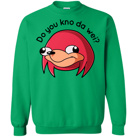 Sweatshirts Irish Green / Small Ugandan Knuckles Crewneck Sweatshirt