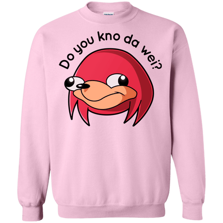Sweatshirts Light Pink / Small Ugandan Knuckles Crewneck Sweatshirt