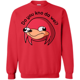Sweatshirts Red / Small Ugandan Knuckles Crewneck Sweatshirt