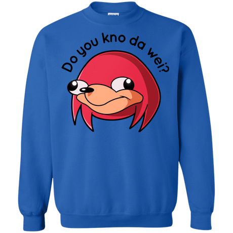 Sweatshirts Royal / Small Ugandan Knuckles Crewneck Sweatshirt