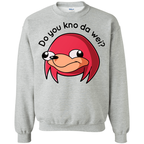 Sweatshirts Sport Grey / Small Ugandan Knuckles Crewneck Sweatshirt