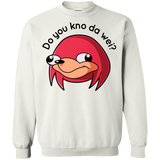 Sweatshirts White / Small Ugandan Knuckles Crewneck Sweatshirt