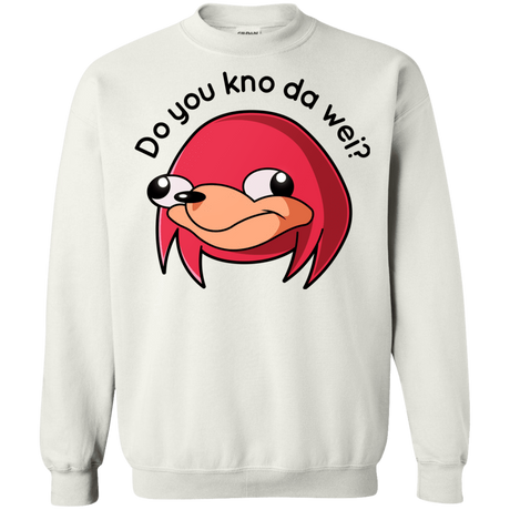 Sweatshirts White / Small Ugandan Knuckles Crewneck Sweatshirt
