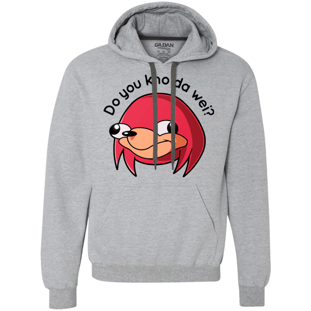 Sweatshirts Sport Grey / Small Ugandan Knuckles Premium Fleece Hoodie