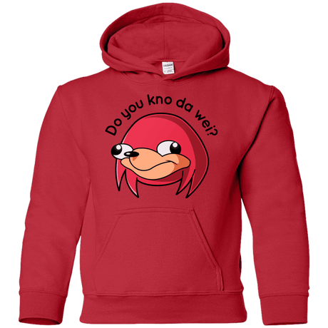 Sweatshirts Red / YS Ugandan Knuckles Youth Hoodie
