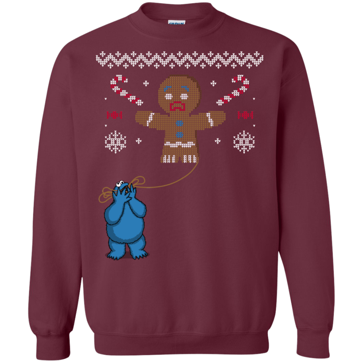 Sweatshirts Maroon / S Ugly Cookie Crewneck Sweatshirt