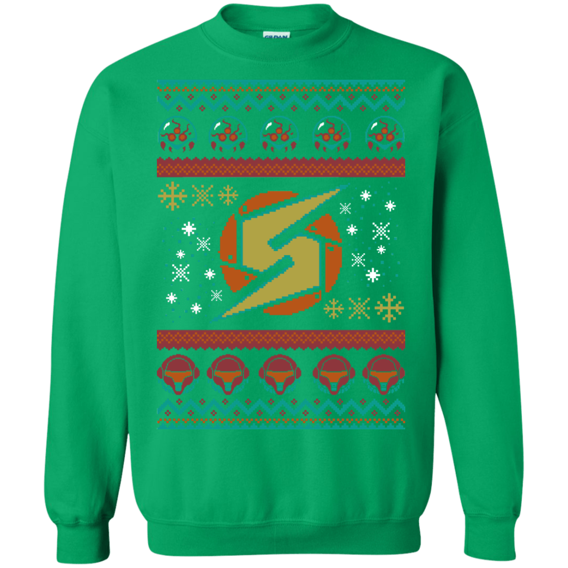 Sweatshirts Irish Green / Small UGLY METROID Crewneck Sweatshirt
