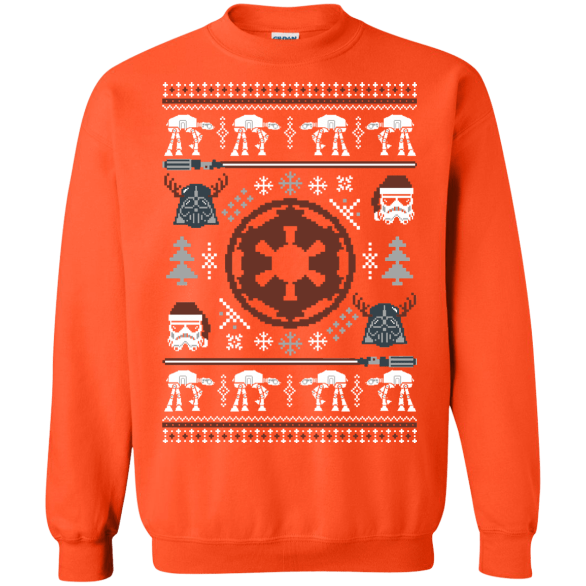 Sweatshirts Orange / Small UGLY STAR WARS EMPIRE Crewneck Sweatshirt