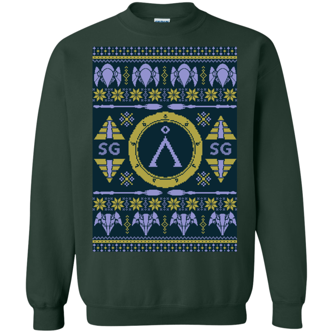 Sweatshirts Forest Green / Small UGLY STARGATE Crewneck Sweatshirt