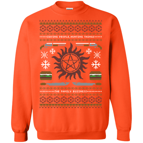 Sweatshirts Orange / Small UGLY SUPERNATURAL Crewneck Sweatshirt