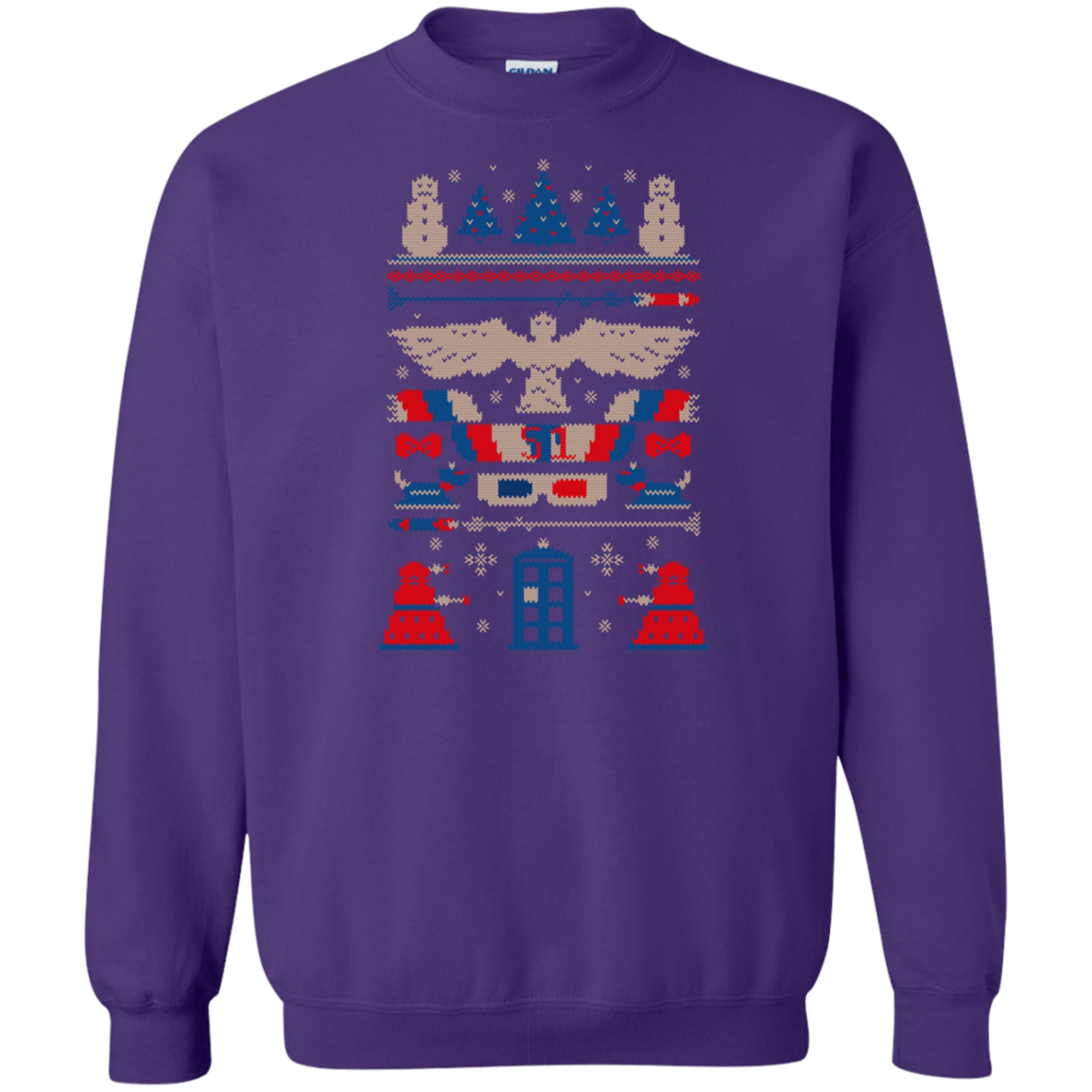 Sweatshirts Purple / Small Ugly Who Sweater Crewneck Sweatshirt