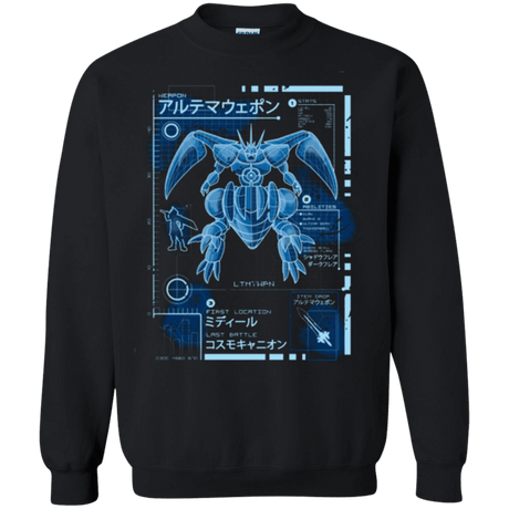 Sweatshirts Black / Small ULTIMATE BLUE PRINT Crewneck Sweatshirt