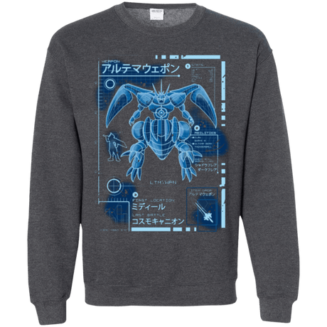 Sweatshirts Dark Heather / Small ULTIMATE BLUE PRINT Crewneck Sweatshirt