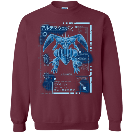 Sweatshirts Maroon / Small ULTIMATE BLUE PRINT Crewneck Sweatshirt
