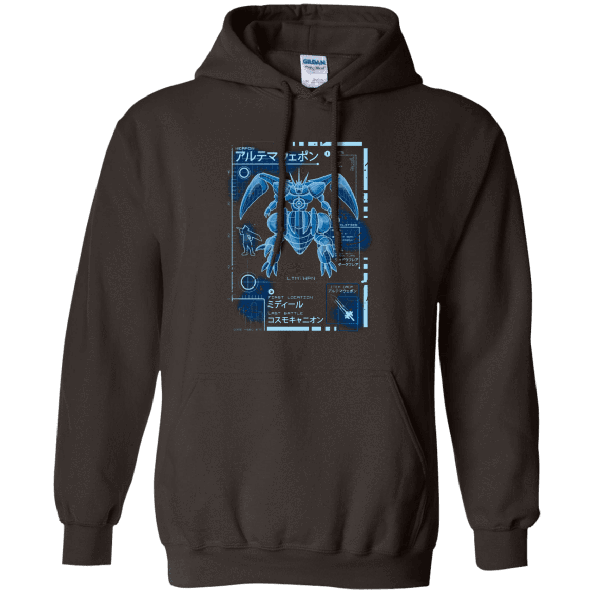 Sweatshirts Dark Chocolate / Small ULTIMATE BLUE PRINT Pullover Hoodie