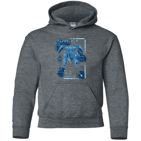 Sweatshirts Dark Heather / YS ULTIMATE BLUE PRINT Youth Hoodie