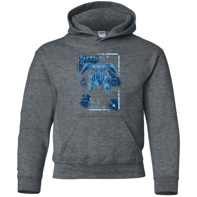 Sweatshirts Dark Heather / YS ULTIMATE BLUE PRINT Youth Hoodie