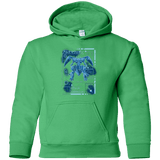 Sweatshirts Irish Green / YS ULTIMATE BLUE PRINT Youth Hoodie