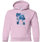 Sweatshirts Light Pink / YS ULTIMATE BLUE PRINT Youth Hoodie