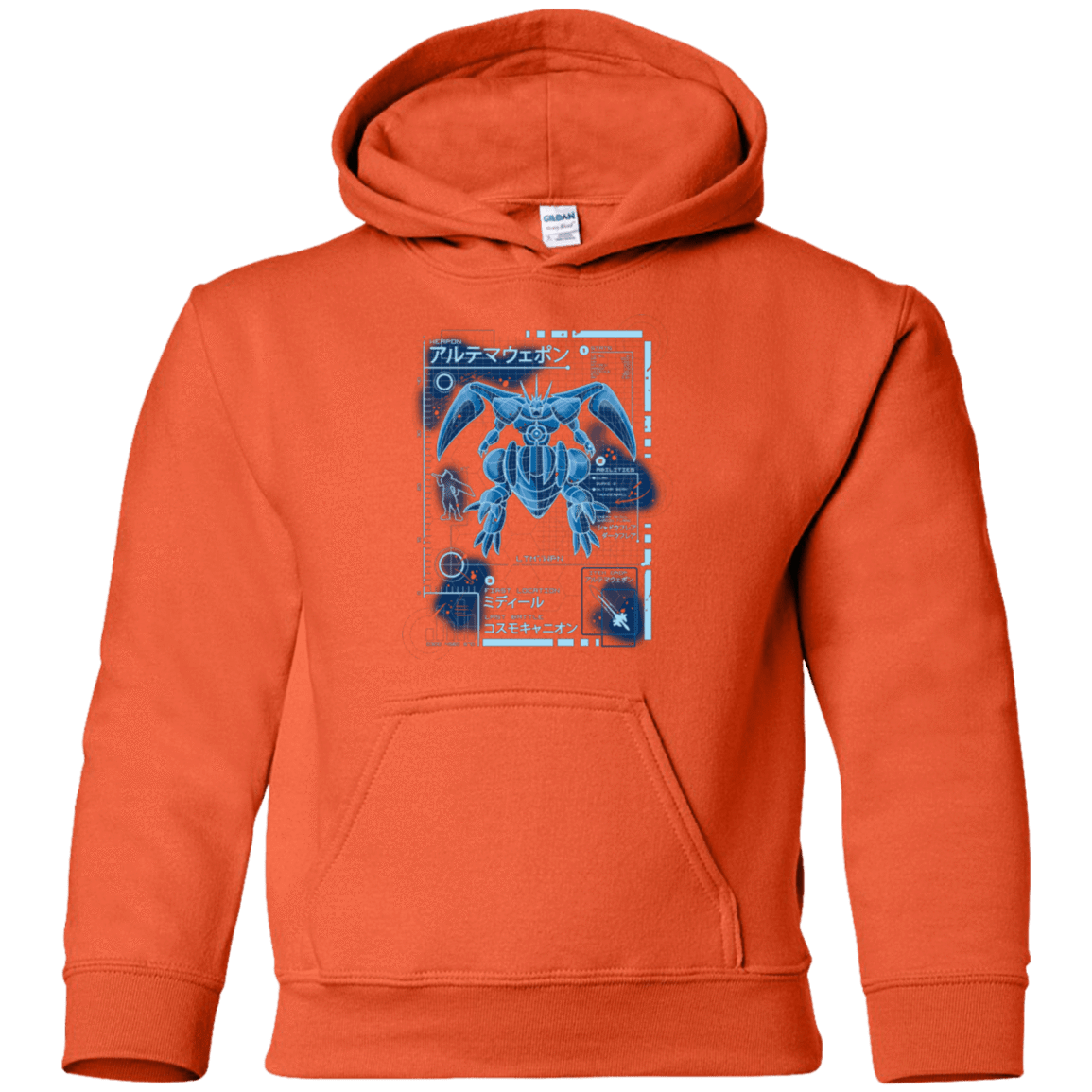 Sweatshirts Orange / YS ULTIMATE BLUE PRINT Youth Hoodie