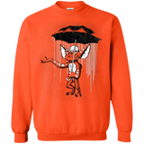 Sweatshirts Orange / Small Umbrella Banksy Crewneck Sweatshirt