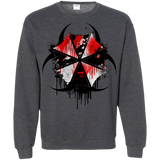 Sweatshirts Dark Heather / S Umbrella Corp Crewneck Sweatshirt