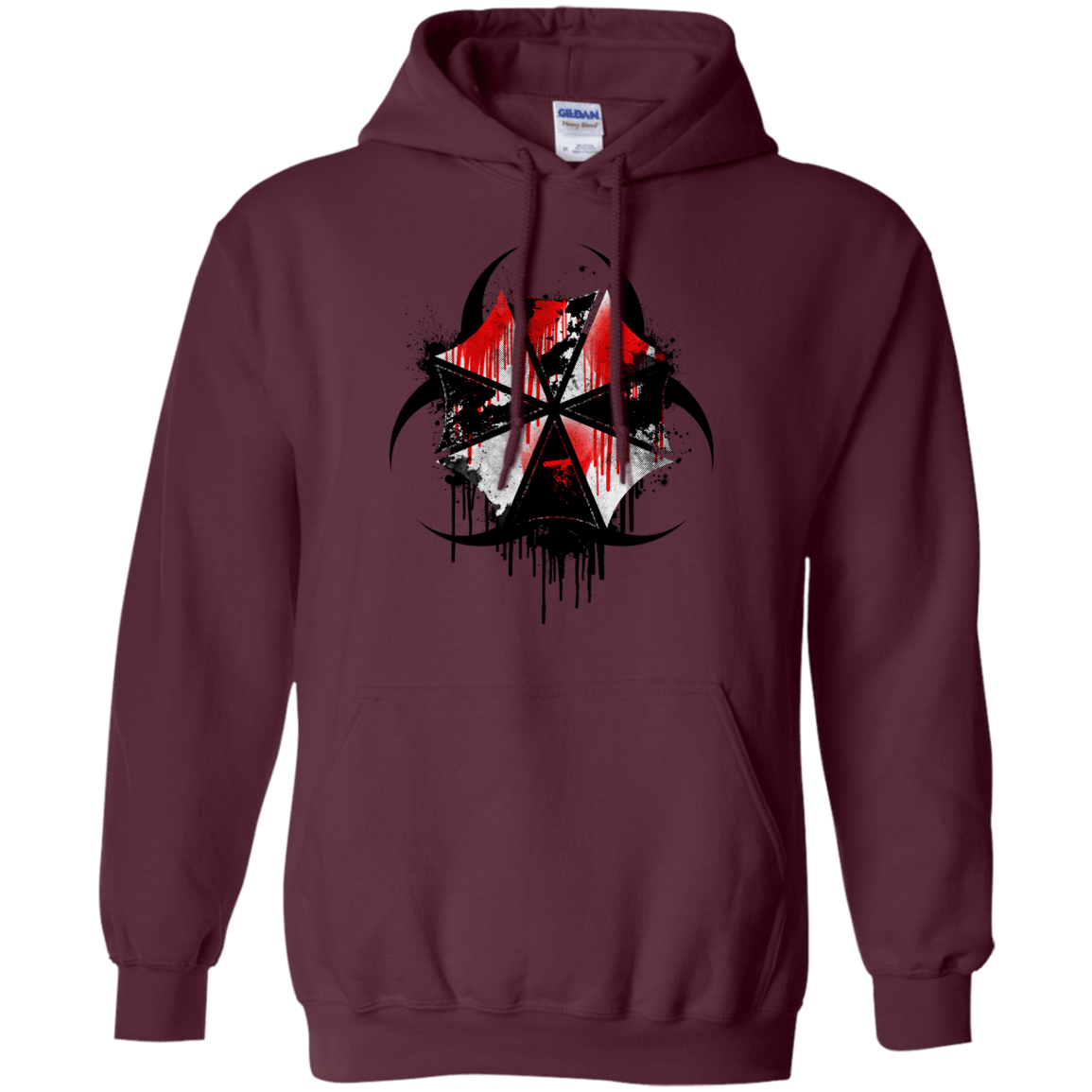 Sweatshirts Maroon / S Umbrella Corp Pullover Hoodie