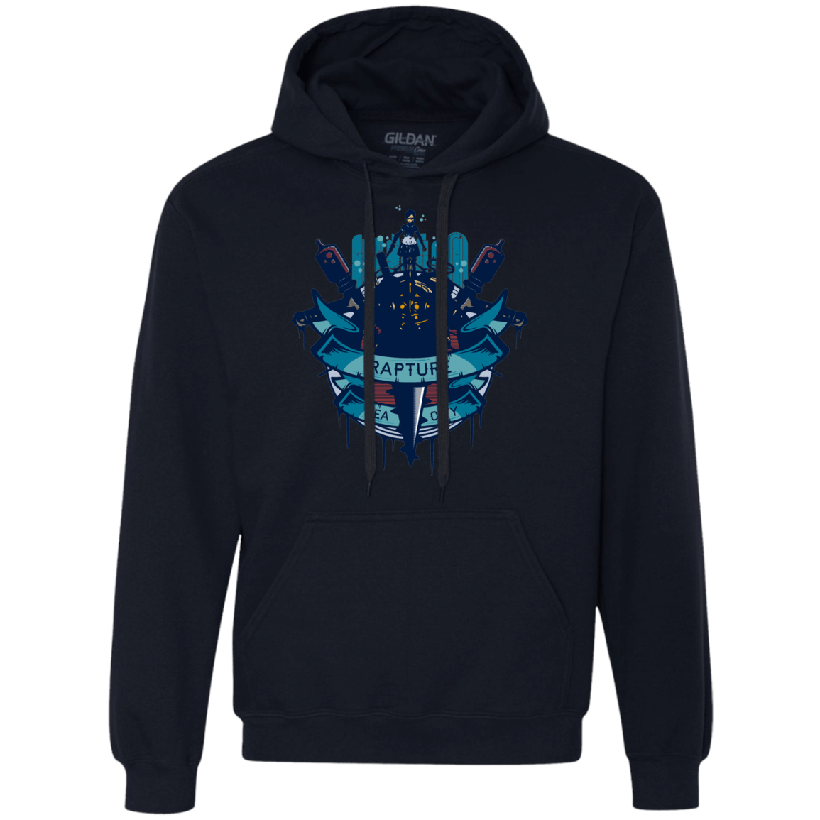 Sweatshirts Navy / S Under The Sea Premium Fleece Hoodie