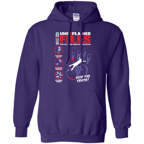 Sweatshirts Purple / Small Unexplained Files Pullover Hoodie