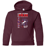 Sweatshirts Maroon / YS Unexplained Files Youth Hoodie