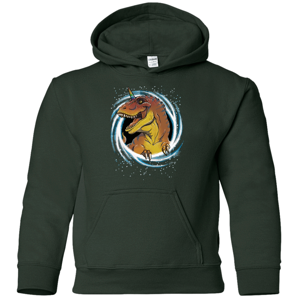 Sweatshirts Forest Green / YS Unicornsaurus-Rex Youth Hoodie