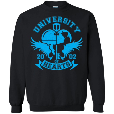Sweatshirts Black / Small University of Hearts Crewneck Sweatshirt