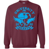 Sweatshirts Maroon / Small University of Hearts Crewneck Sweatshirt