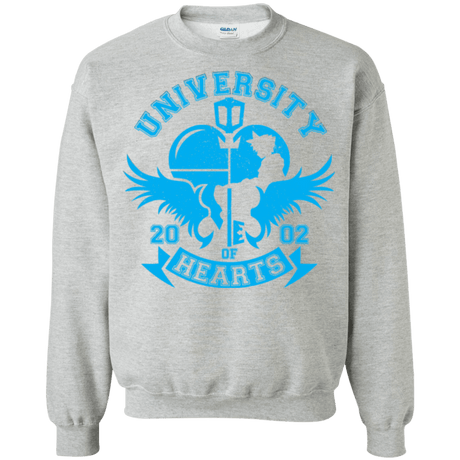 Sweatshirts Sport Grey / Small University of Hearts Crewneck Sweatshirt